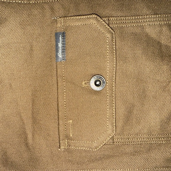 Eddie Bauer Canvas Shacket Men's Size M Tan Mountain Ops Shirt Jacket - Picture 4 of 8